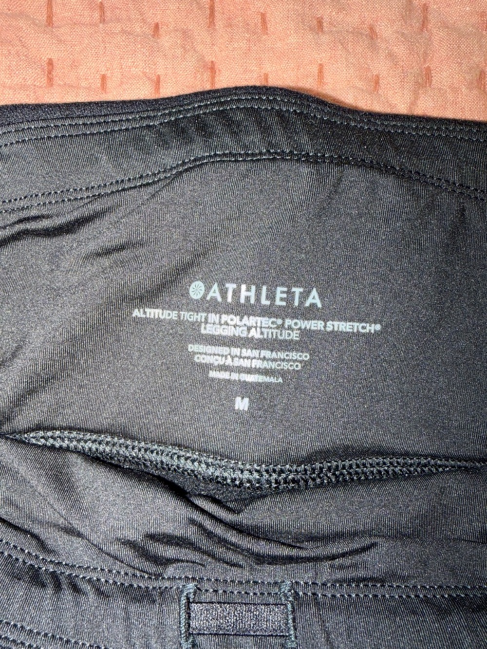 Athleta Black Power-Stretch High-Waist Leggings. Fleece lined for winter
